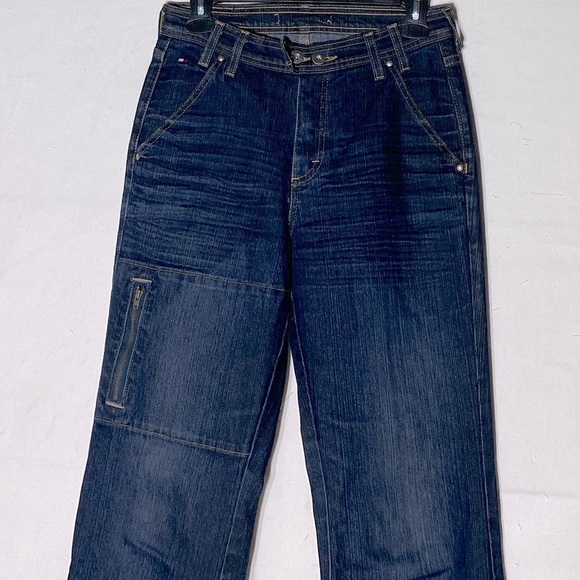 Vintage Tommy Hilfiger High Rise Zippy Flare Leg Jeans 6 - Picture 9 of 16